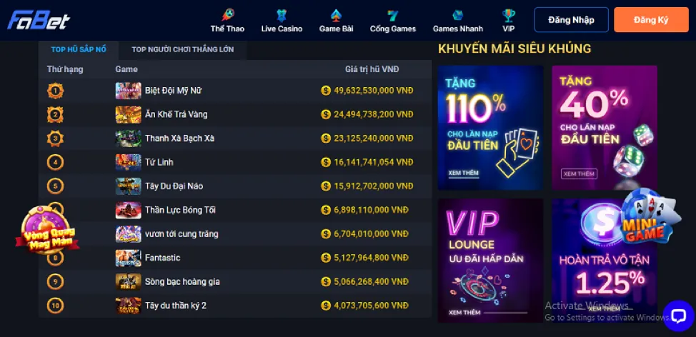Thưởng nạp hàng ngày New888